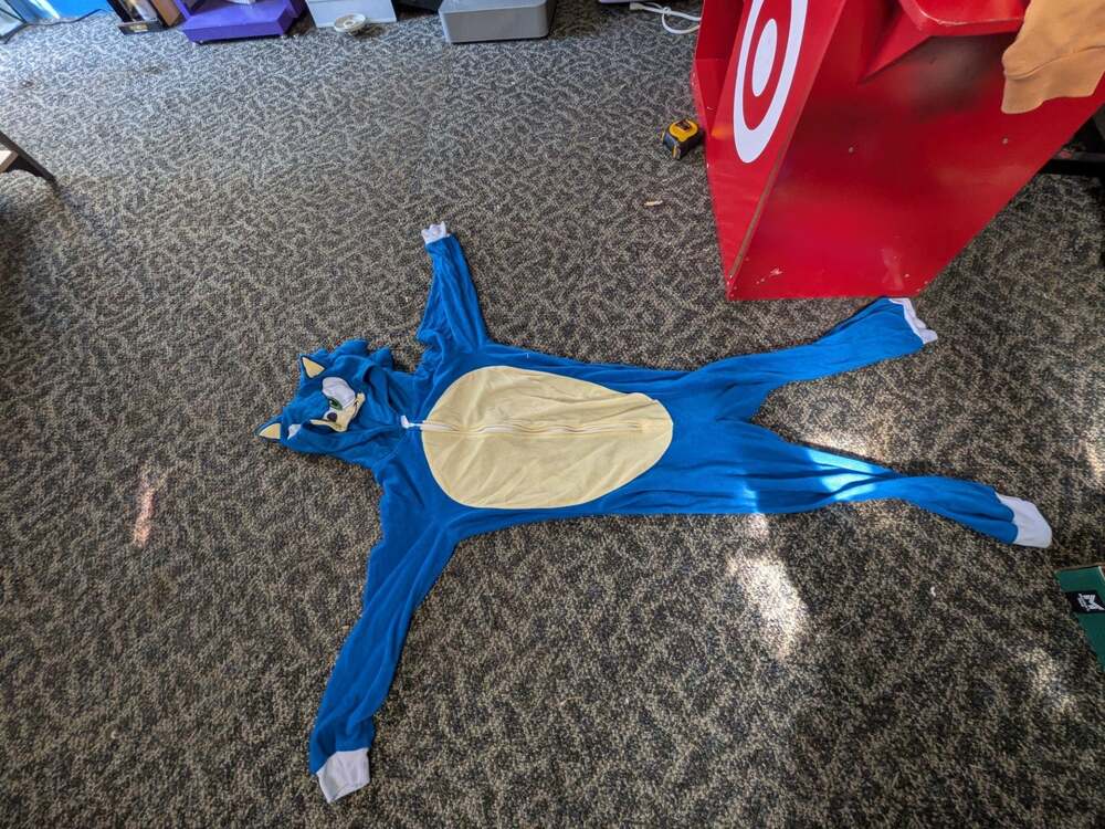 Komar Kids Sonic The Hedgehog Fleece Hooded Pajama Jumpsuit Size M 8